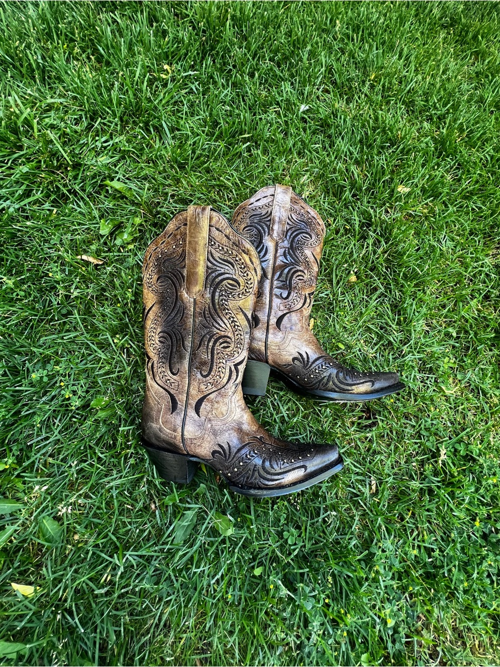 J.B. Dillon cowboy boot sz 8 like new hand made